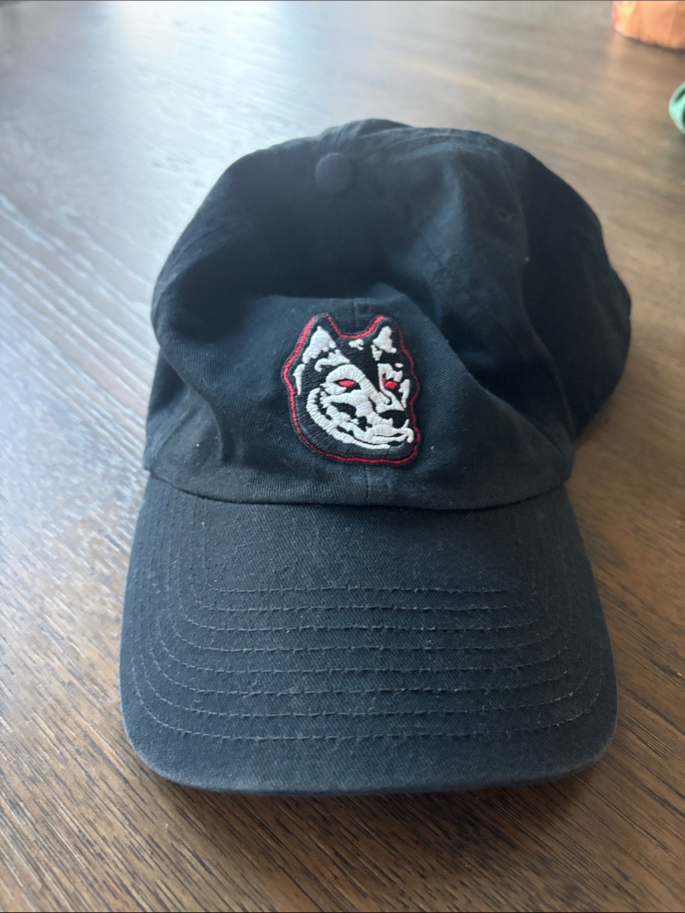 Black Husky Embroidered Baseball Cap